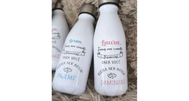 Garrafa 500 ml Personalizada para Casamento