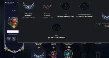 Prata 3 com 85 Champs e 66 Skins ( Mais de 80 Jogos )
