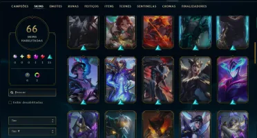 Prata 3 com 85 Champs e 66 Skins ( Mais de 80 Jogos )