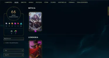 Prata 3 com 85 Champs e 66 Skins ( Mais de 80 Jogos )