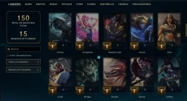Prata 3 com 85 Champs e 66 Skins ( Mais de 80 Jogos )