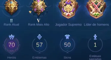 Conta Mobile Legends c 70 Heróis