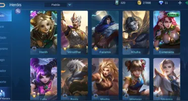 Conta Mobile Legends c 70 Heróis