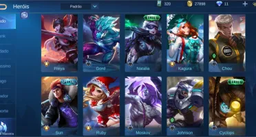 Conta Mobile Legends c 70 Heróis