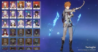 GENSHIN IMPACT AR 39 Báculo de Homa e childe