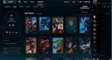 Conta league of legends com 178 skins e 92 champions
