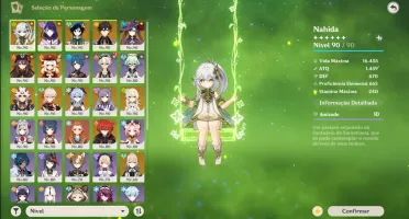 Ar60 Nahidac6 + Venti + Zhongli + Raiden + Kazuha + Hu Tao +