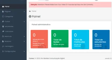 Código fonte completo para scripts de cursos online