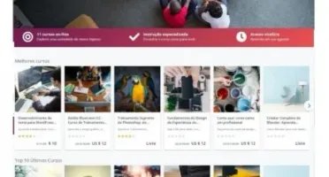 Código fonte completo para scripts de cursos online