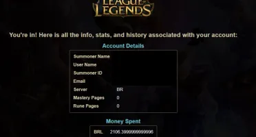 Conta de lol