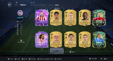 “Conta EA FC 26 – Elenco 90 com Eusébio & Bright Totty”