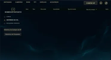 Conta unranked coim 7 skins e 34 champs