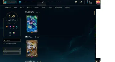 Conta D4 - 139 SKINS - LEVEL 330+ - TODOS OS CHAMPS