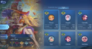 Conta mobile legends- sup / main floryn
