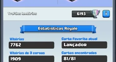 Clash Royale Nível 12 com 5000 troféus