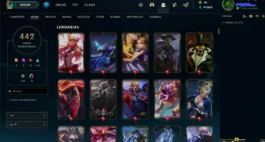 Conta Cheia de Skins, barato pra ir logo. - League of Legend