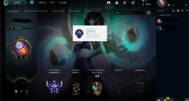 CONTA SMURF DIAMOND 4- 61% WIN - 7.210 ESSENCIAS - 30 CHAMP
