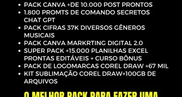 Super Pack +900 Mil Arquivos Editáveis, Atualização Mensal