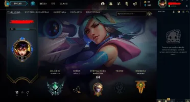 CONTA DE LOL MAIN ADC PLATINA 4
