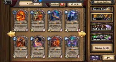Conta Hearthstone todas as aventuras e várias lendárias