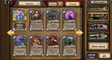 Conta Hearthstone todas as aventuras e várias lendárias
