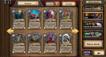 Conta Hearthstone todas as aventuras e várias lendárias