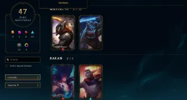 conta lol lv 314 132 campeões 47 skins