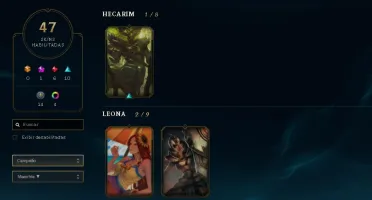 conta lol lv 314 132 campeões 47 skins