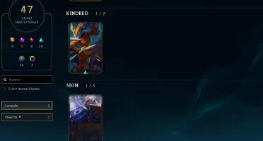 conta lol lv 314 132 campeões 47 skins