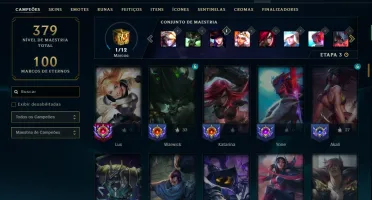 Bronze 4 com 140 Champs e 45 Skins + 1850 RP