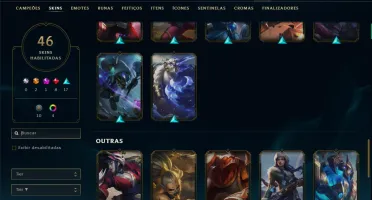 Bronze 4 com 140 Champs e 45 Skins + 1850 RP