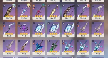 Genshin Impact - rank 55 - Diluc com tumulo;Ganyu com amos