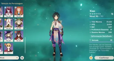 CONTA GENSHIN IMPACT AR55 XIAO KAZUHA BAAL ZHON GANYU HUTAO+