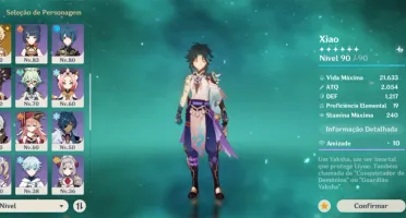 CONTA GENSHIN IMPACT AR55 XIAO KAZUHA BAAL ZHON GANYU HUTAO+
