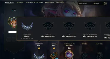 Prata 1 com 35 Champs e 7 Skins
