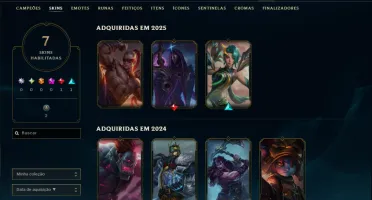 Prata 1 com 35 Champs e 7 Skins