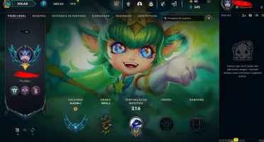 LOL - Full Acesso - LVL 96 - 101 Champions - 40 Skins