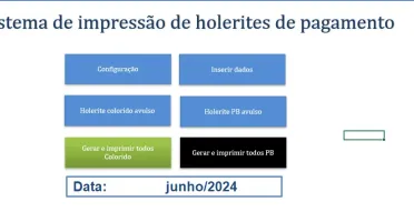 Planilhas para Holerite + Mini Sistema Holerite (EXCEL)