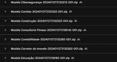 Pack com 74 Sites Profissionais Prontos