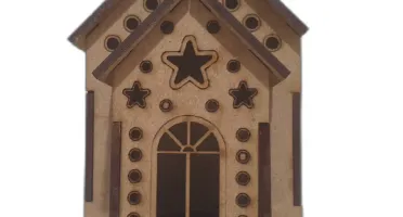 Mini Casinha MDF diorama 15x10 mod 07
