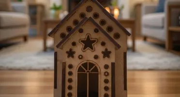Mini Casinha MDF diorama 15x10 mod 07