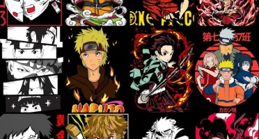 1000 ARTES Anime Pack para sublimação, DTG, DTF, Adesivos