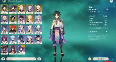 conta genshin impact com 6 personagens 5 estrelas