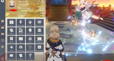conta genshin impact com 6 personagens 5 estrelas