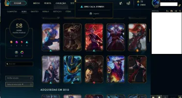 Conta Level 171-148 Camps- 58 Skins