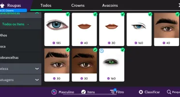conta avakin life masculino