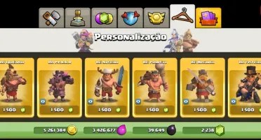 Conta cv 11 2500 gemas vários recursos