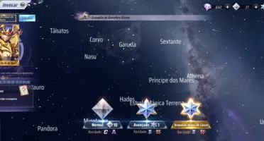 Saint Seiya Awakening - servidor 140 - com 75 livros azuis