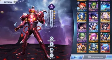 Saint Seiya Awakening - servidor 140 - com 75 livros azuis