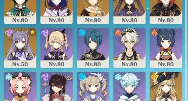 Conta Genshin Ar 56 / 10 Personagens 5* E 2 Bis